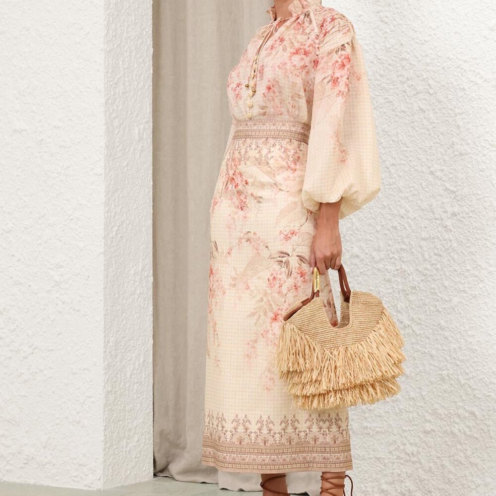 New Zimmermann Illuminate Billow blouse AND Skirt set Size 0 (US 2-4)